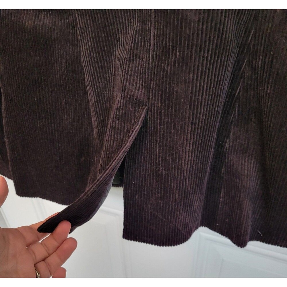 Commense Womens Brown Corduroy Blazer Jacket Size L Academia Preppy - Picture 3 of 9